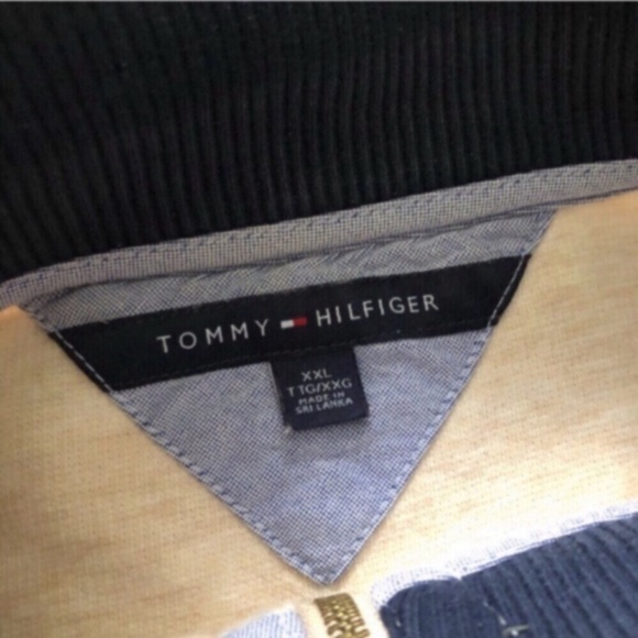 Cream Neutral Quarter Zip Tommy Hilfiger Pull Over Sweater - Picture 6 of 8